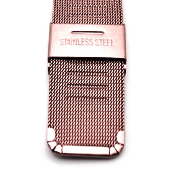 Pink Smartwatch Stainless Steel for Android or Apple Fitness Sleep Heart Tracker - Picture 8 of 10